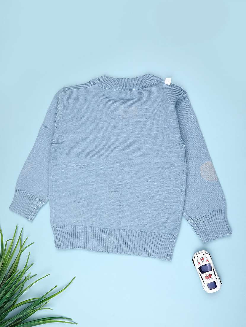 boys self design long sleeve sweater - 22156890 -  Standard Image - 1
