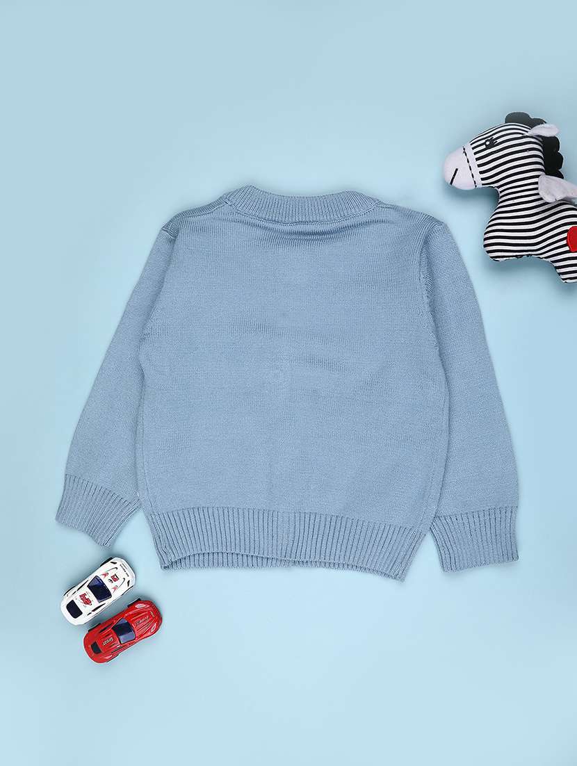 boys self design long sleeve sweater - 22156900 -  Standard Image - 1