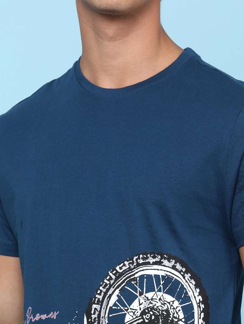 men printed short sleeve regular fit t-shirt - 22156966 -  Standard Image - 1
