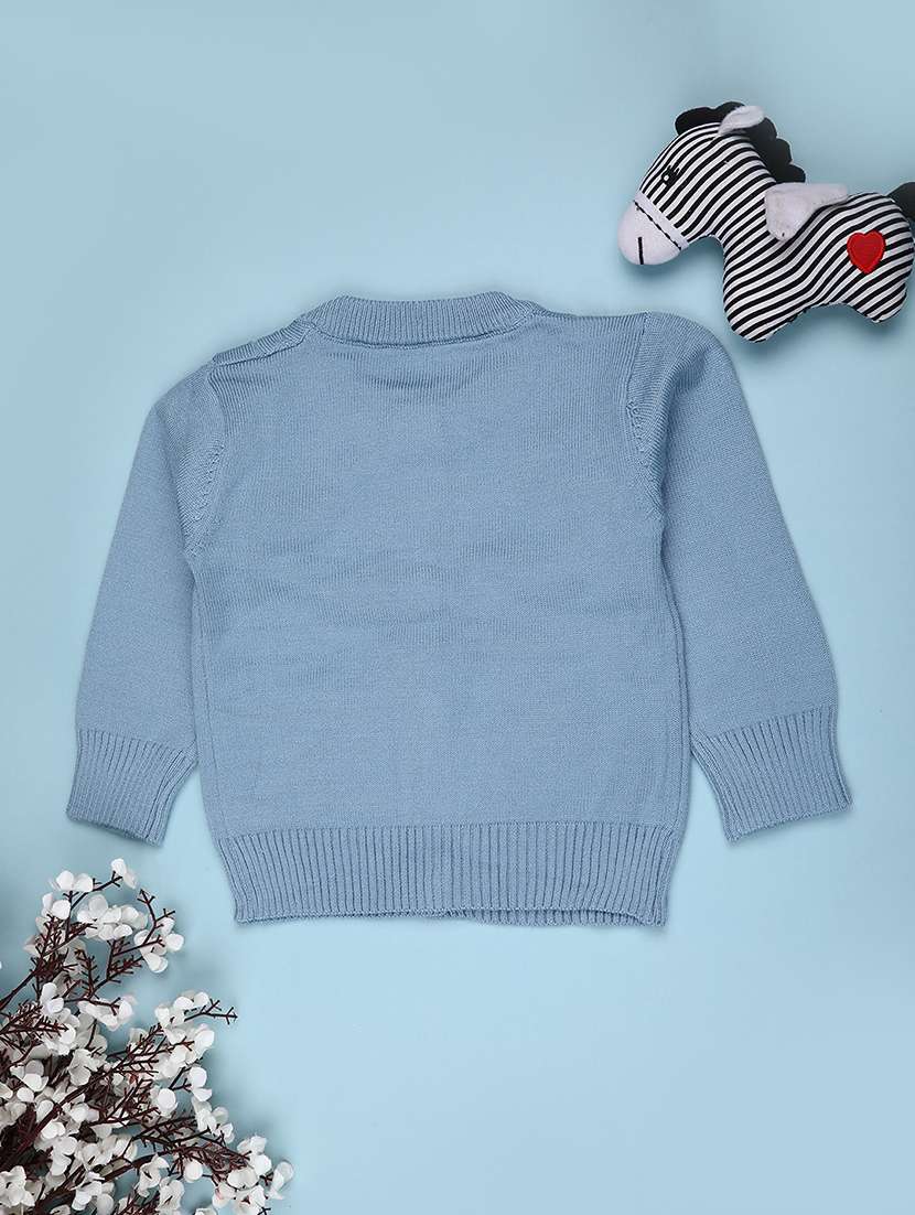 boys self design long sleeve sweater - 22157032 -  Standard Image - 1