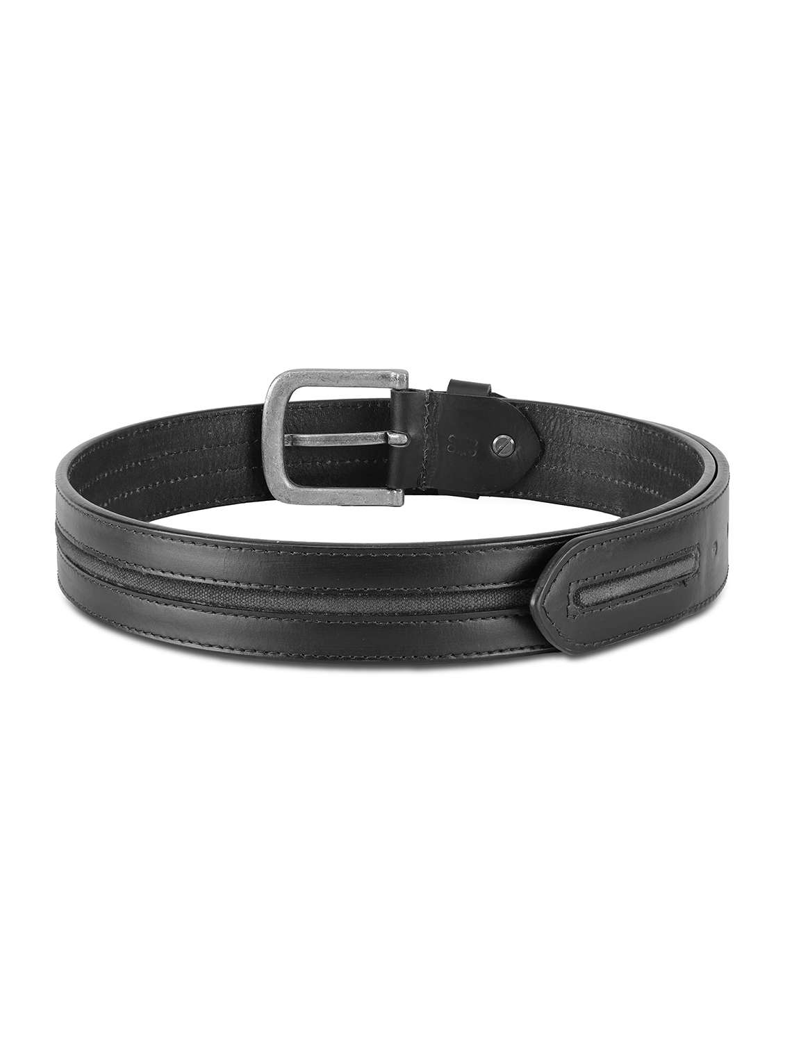 mens solid black leather formal belt - 22157037 -  Standard Image - 4