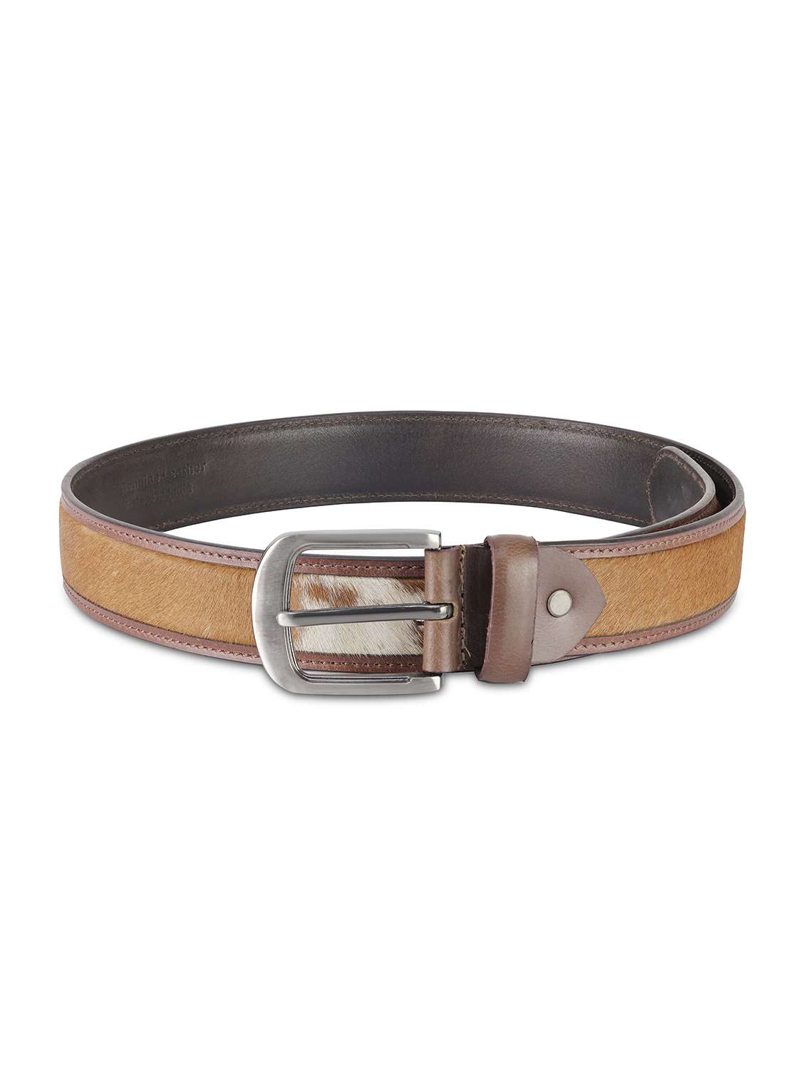 mens brown leather belt - 22157039 -  Standard Image - 1