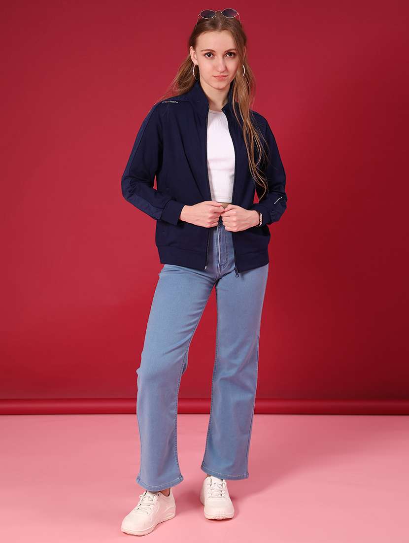 women solid long sleeve regular jacket - 22157043 -  Standard Image - 4