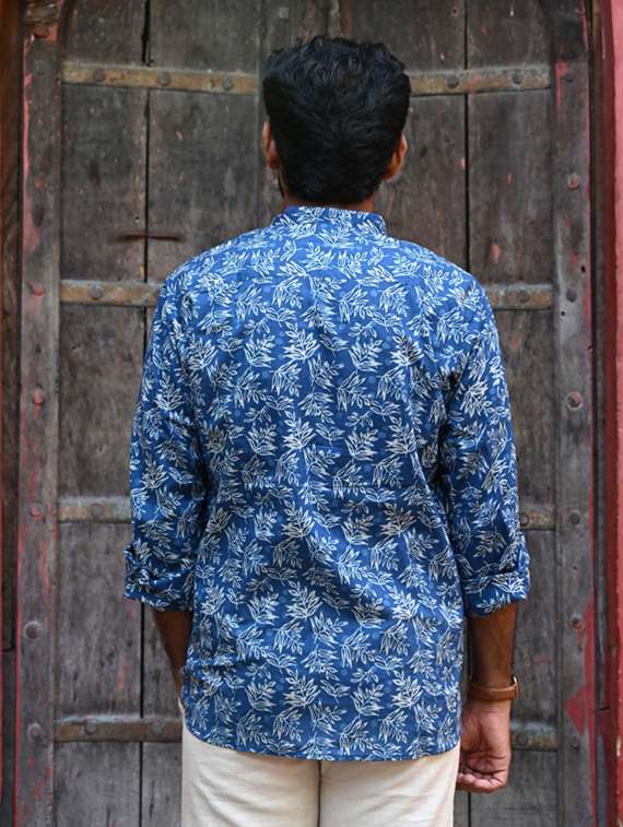 men printed long sleeve regular fit casual shirt - 22157075 -  Standard Image - 4