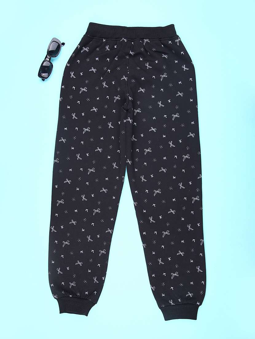 girls printed mid rise regular fit jogger - 22157125 -  Standard Image - 1