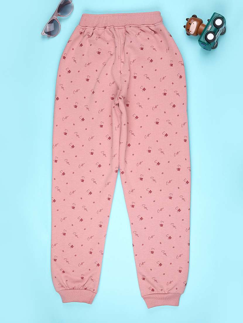 girls printed mid rise regular fit jogger - 22157130 -  Standard Image - 1