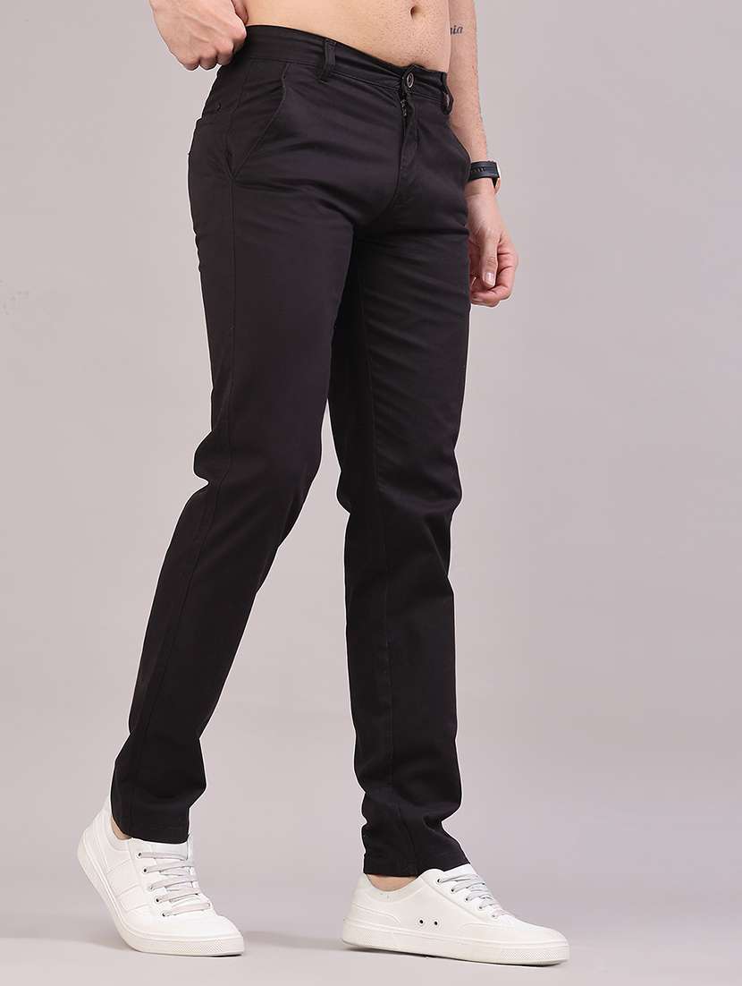 men solid mid rise slim fit casual chino - 22157144 -  Standard Image - 1