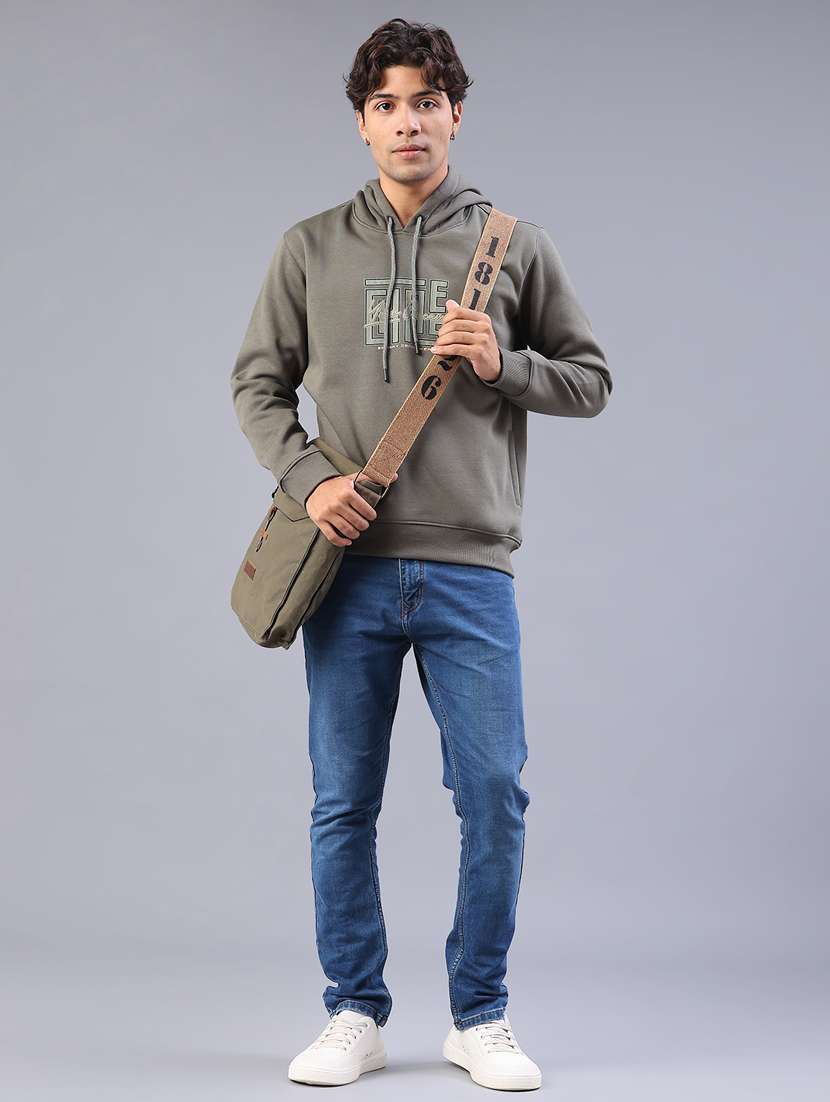 men chest print long sleeve regular fit sweatshirt - 22157162 -  Standard Image - 4