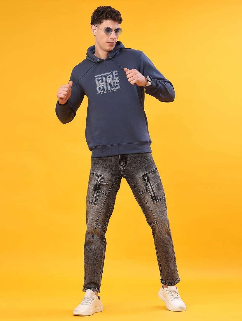Men Chest Print Long Sleeve Regular Fit Sweatshirt - 22157164 -  Standard Image - 4