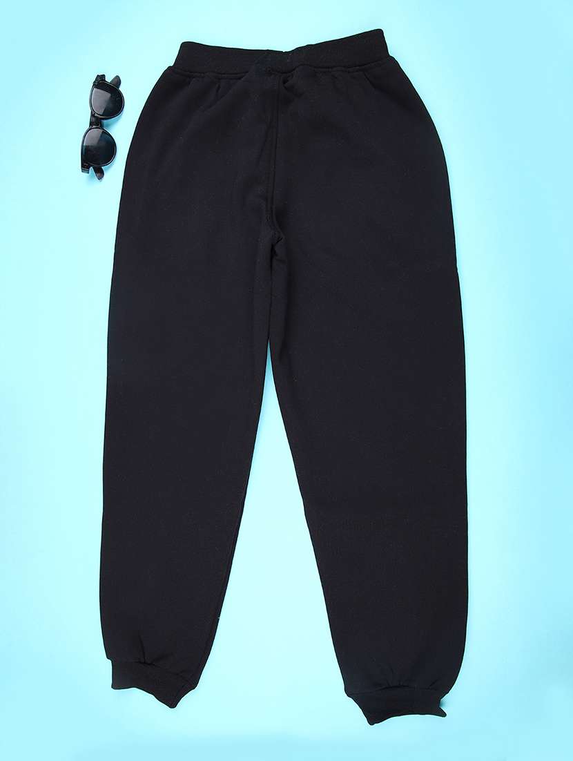 girls plain mid rise regular fit jogger - 22157182 -  Standard Image - 1