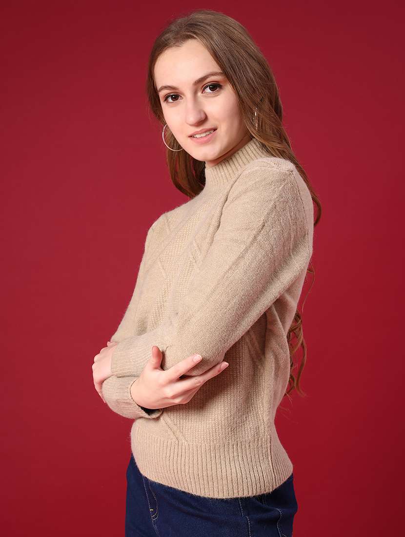 women self designed long sleeve pullover - 22157197 -  Standard Image - 1