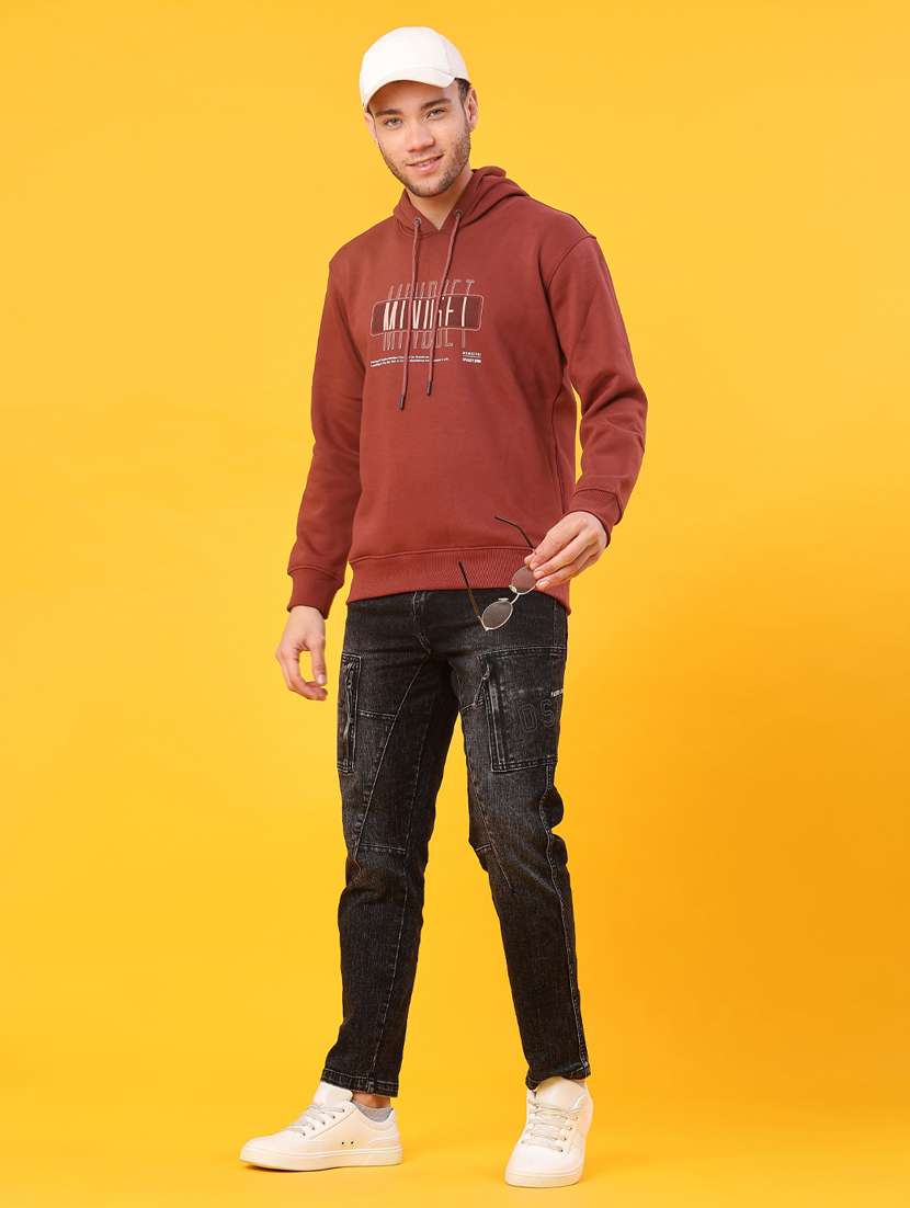 men chest print long sleeve regular fit sweatshirt - 22157201 -  Standard Image - 4