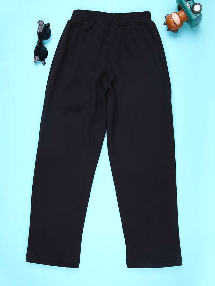 girls solid mid rise track pant - 22157215 -  Standard Image - 1