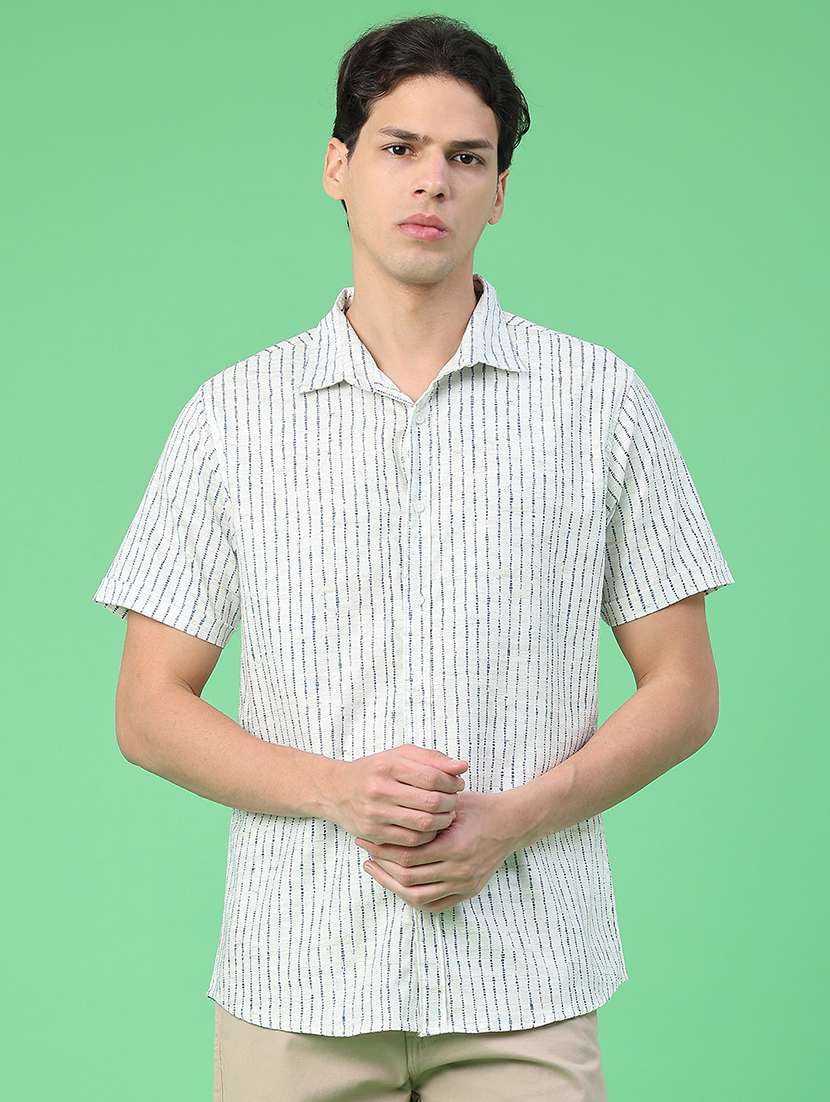 Men Printed Short Sleeve Regular Fit Casual Shirt - 22157223 -  Standard Image - 1