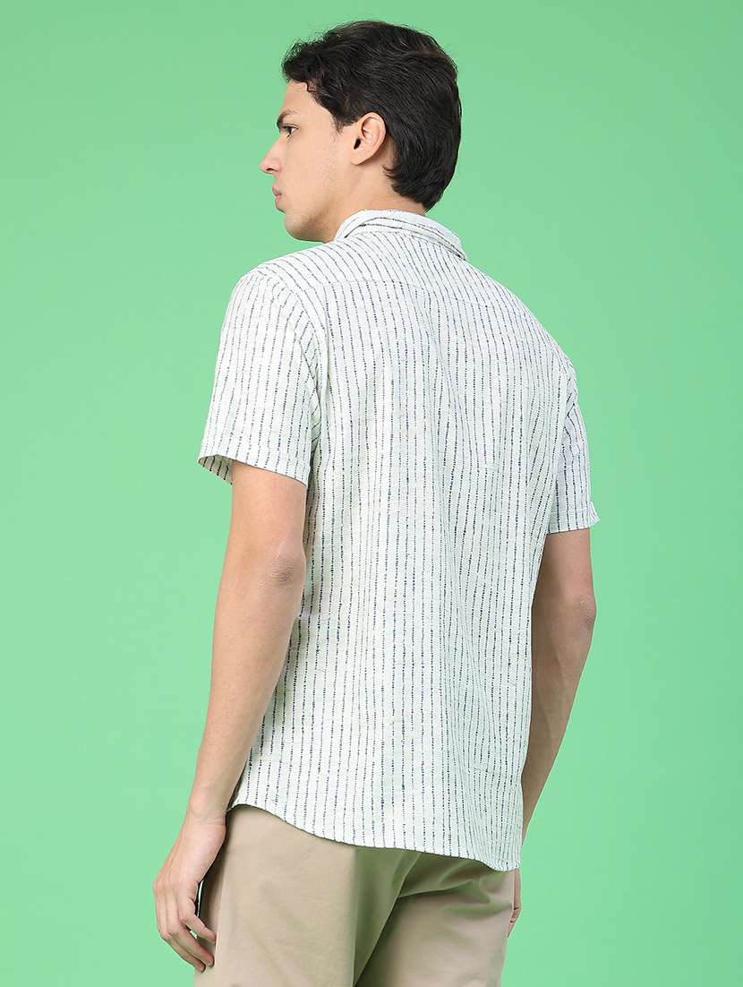 Men Printed Short Sleeve Regular Fit Casual Shirt - 22157223 -  Standard Image - 4