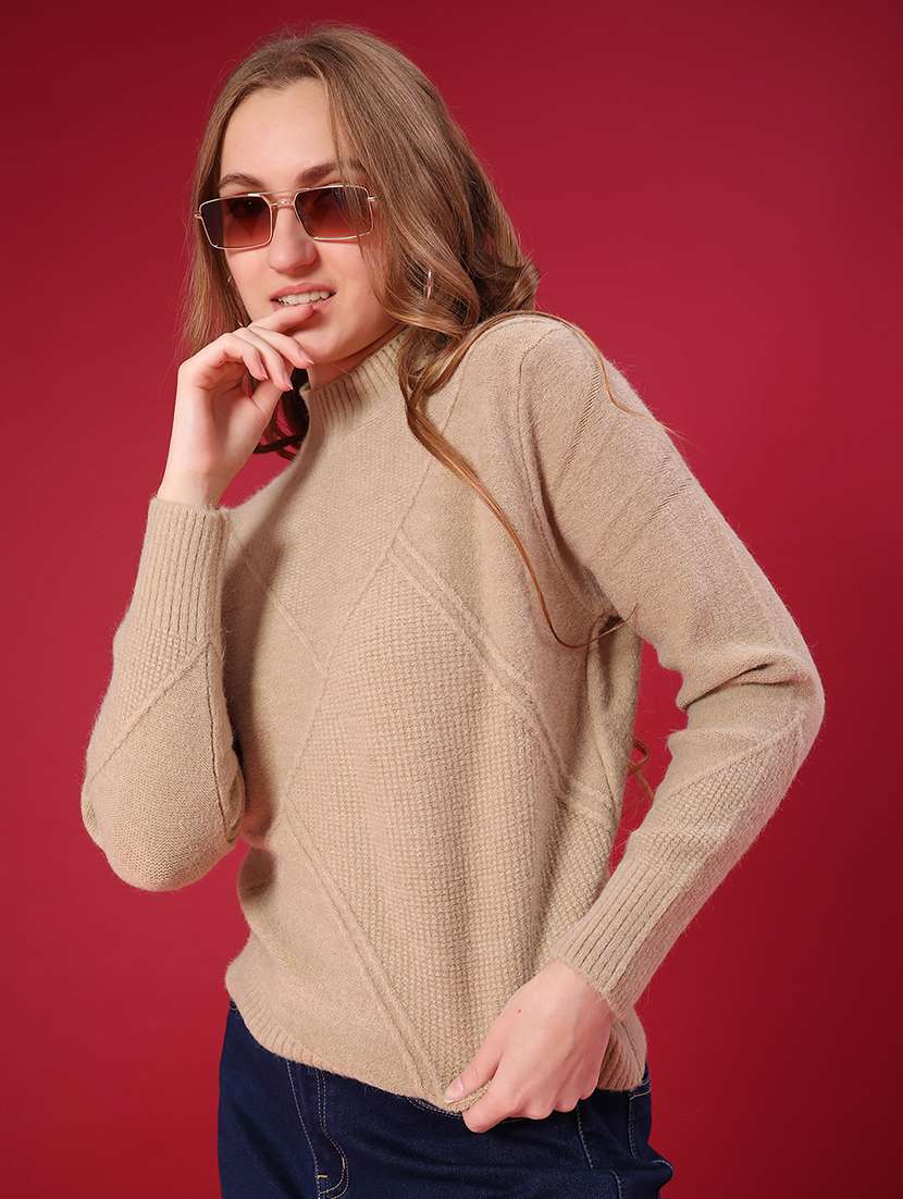 women self design long sleeve pullover