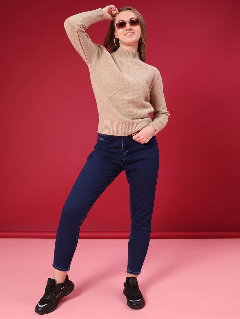 women self design long sleeve pullover - 22157255 -  Standard Image - 4