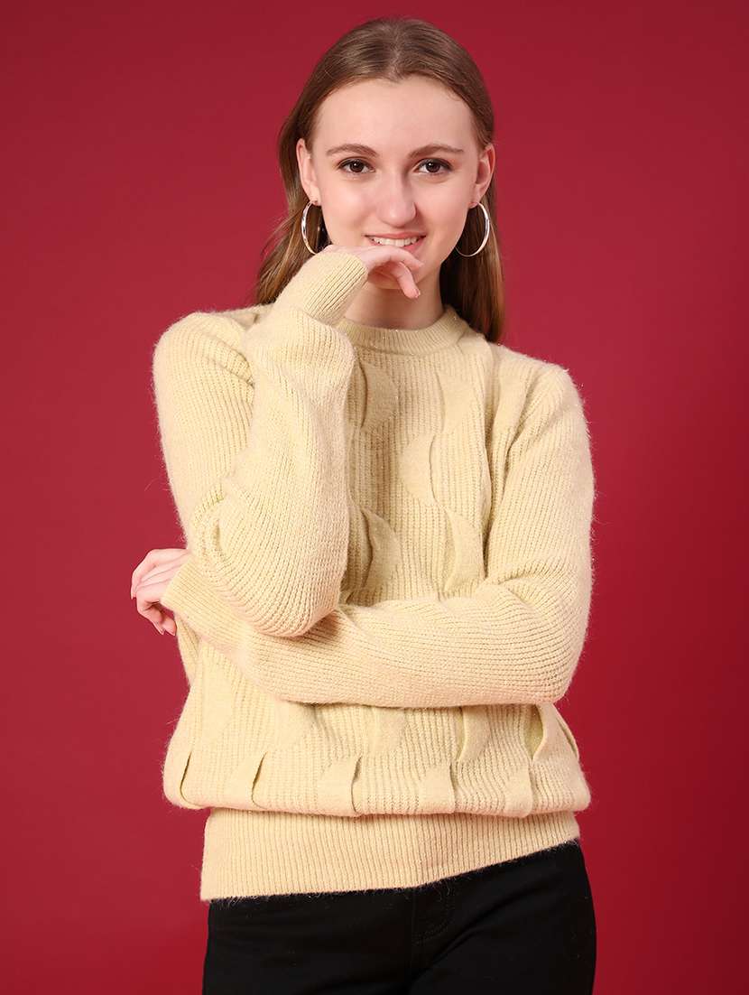 women self designed long sleeve pullover - 22157256 -  Standard Image - 1