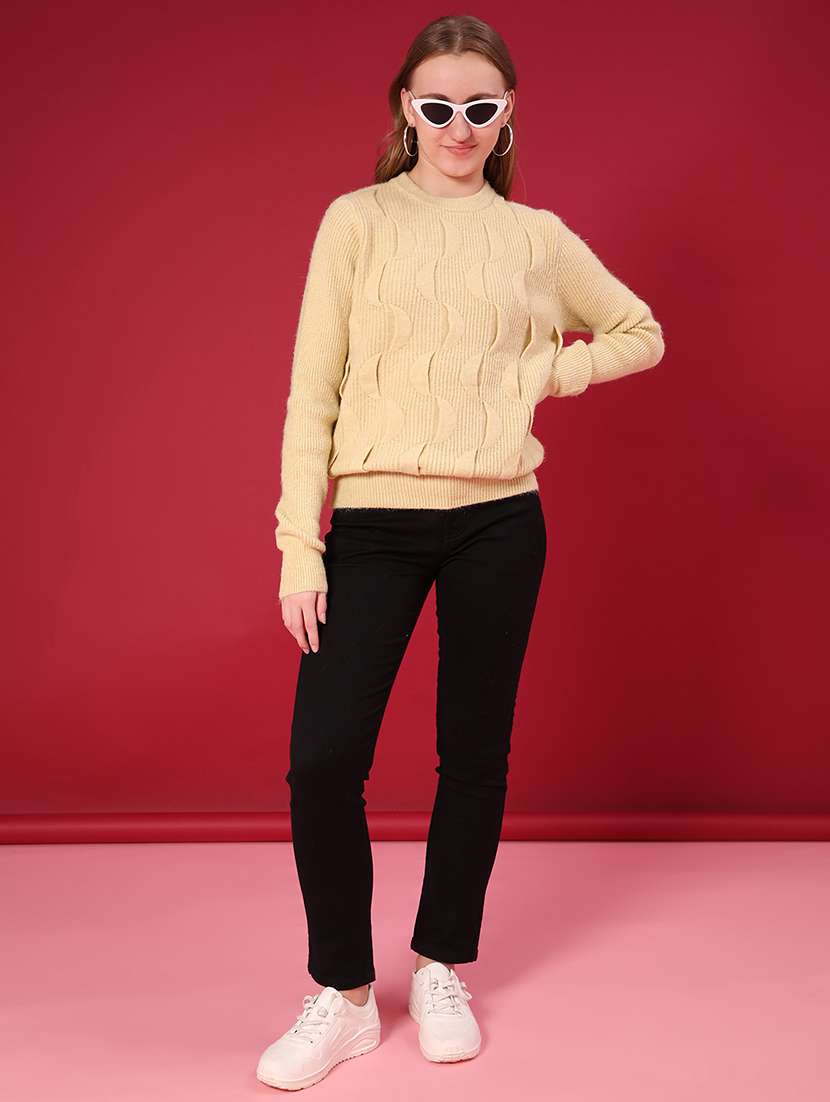 women self designed long sleeve pullover - 22157256 -  Standard Image - 4