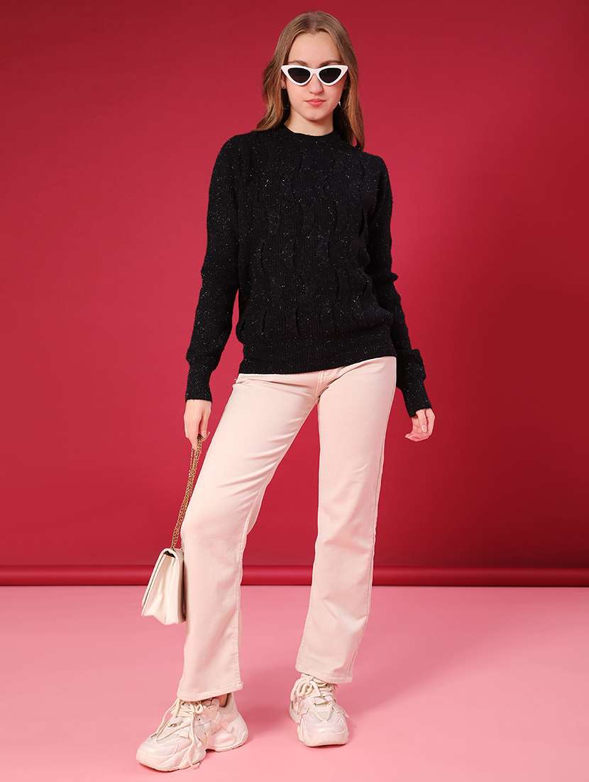 women self designed long sleeve pullover - 22157257 -  Standard Image - 4