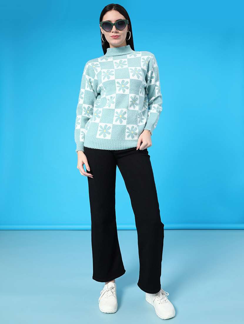 women self design long sleeve pullover - 22157385 -  Standard Image - 4