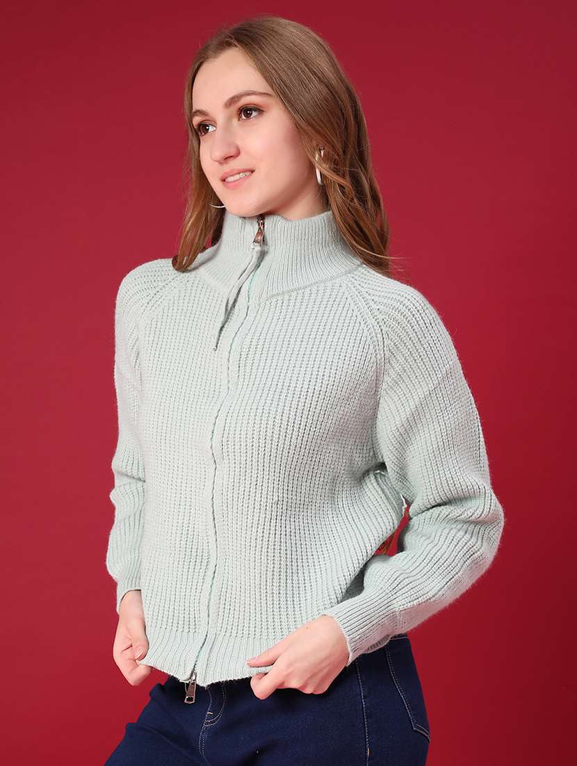 women self design long sleeve cardigan - 22157443 -  Standard Image - 1