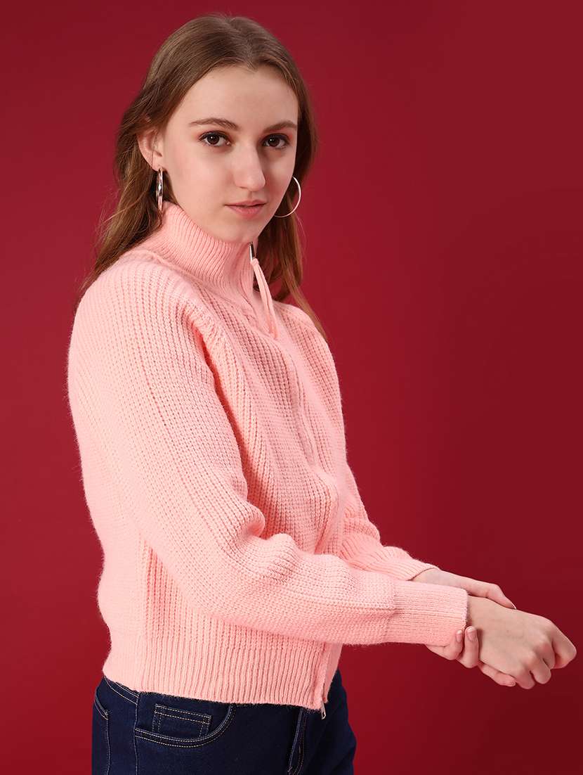 women self design long sleeve cardigan - 22157444 -  Standard Image - 1