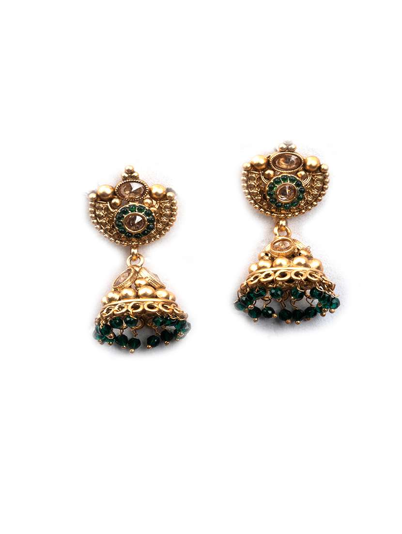 gold plated green hydra necklace set - 22157547 -  Standard Image - 4