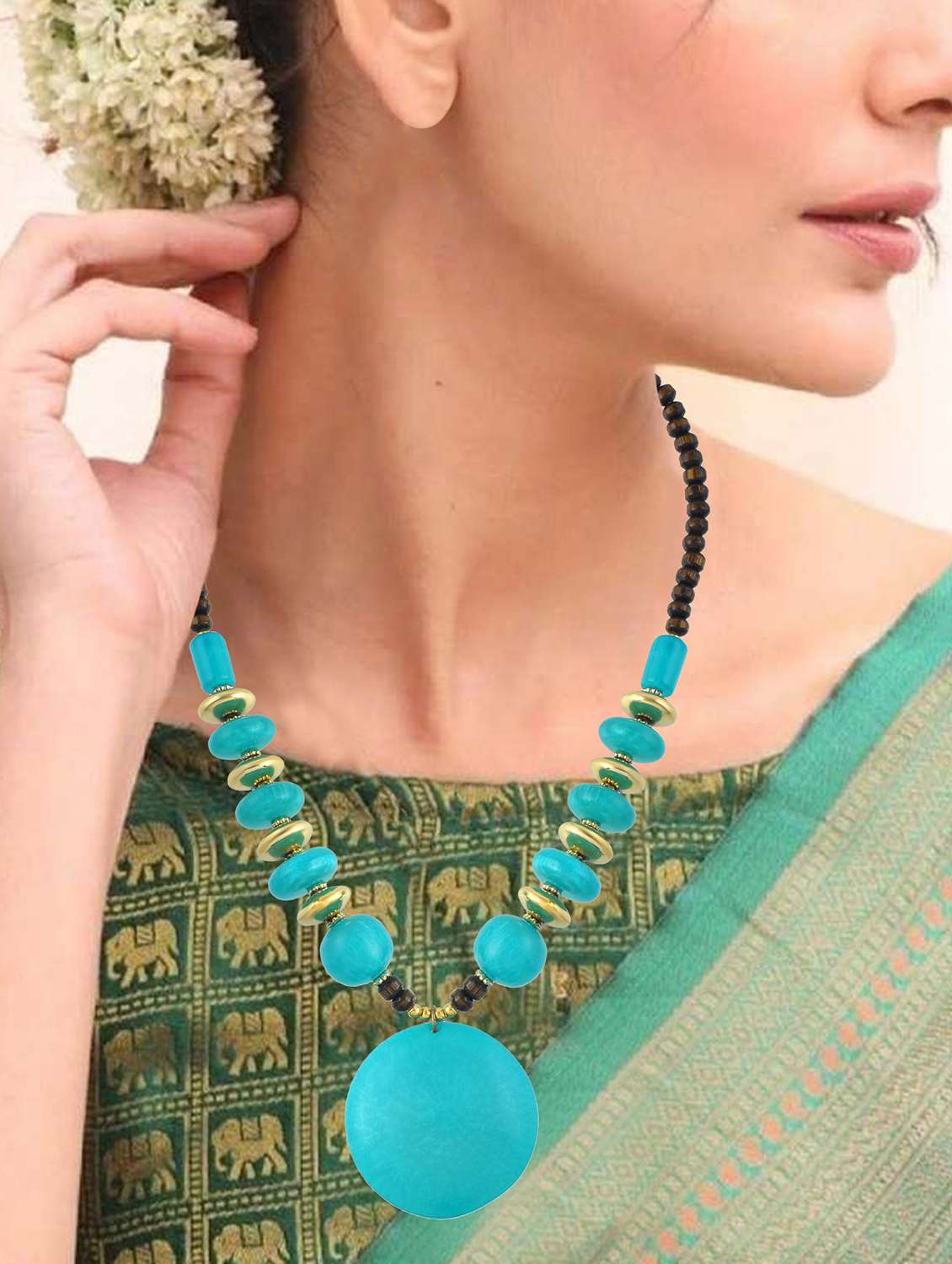 women crystal fashion long necklace - 22157567 -  Standard Image - 4