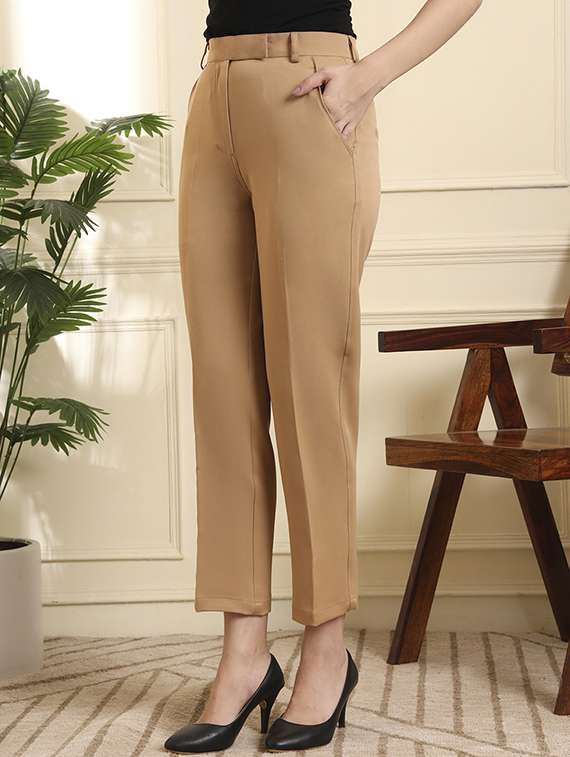 women solid blazer and trouser co-ord set - 22157735 -  Standard Image - 6