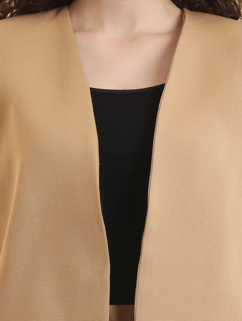 women solid long sleeve blazer & trouser co-ord set - 22157742 -  Standard Image - 4