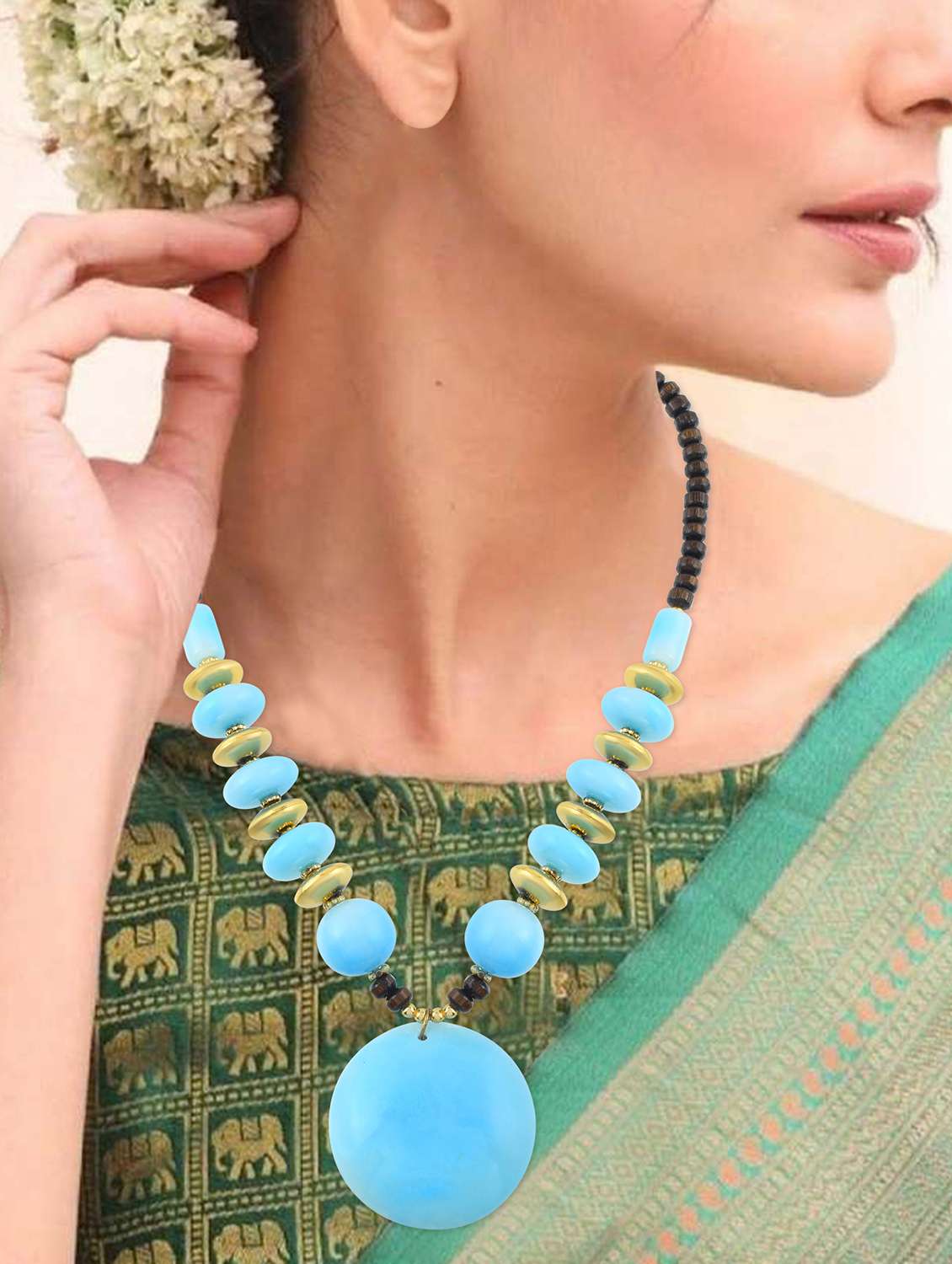 women crystal fashion long necklace - 22158083 -  Standard Image - 4