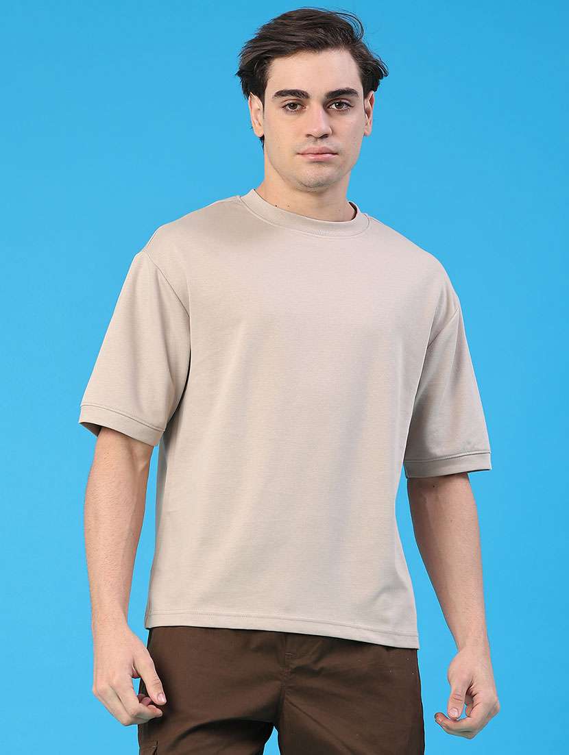 men solid short sleeve loose fit t-shirt - 22158191 -  Standard Image - 1
