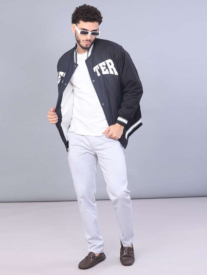 men typographic long sleeve puffer jacket - 22158270 -  Standard Image - 4