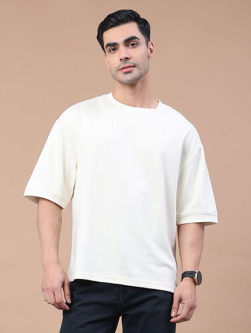 men solid short sleeve oversized t-shirt - 22158396 -  Standard Image - 1