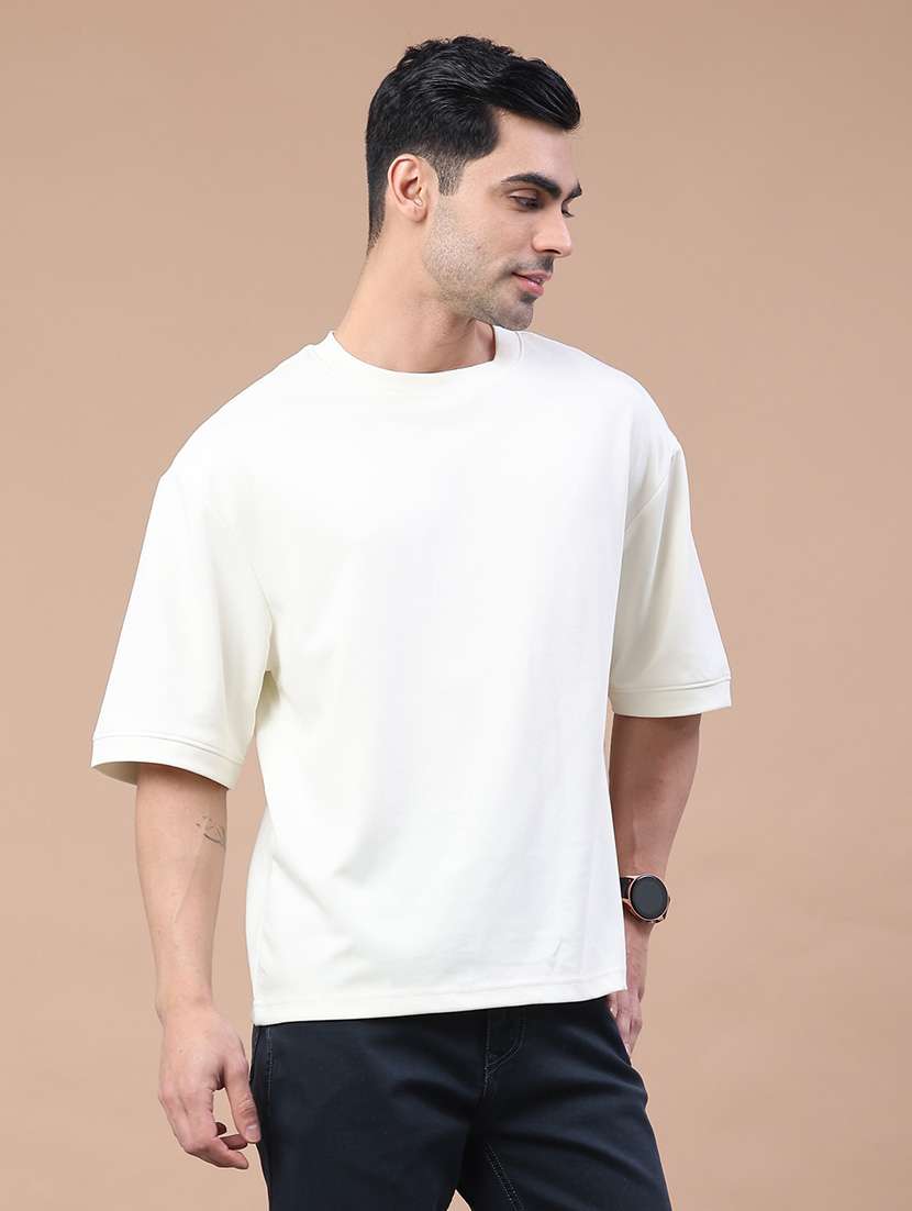 men solid short sleeve oversized t-shirt - 22158396 -  Standard Image - 4