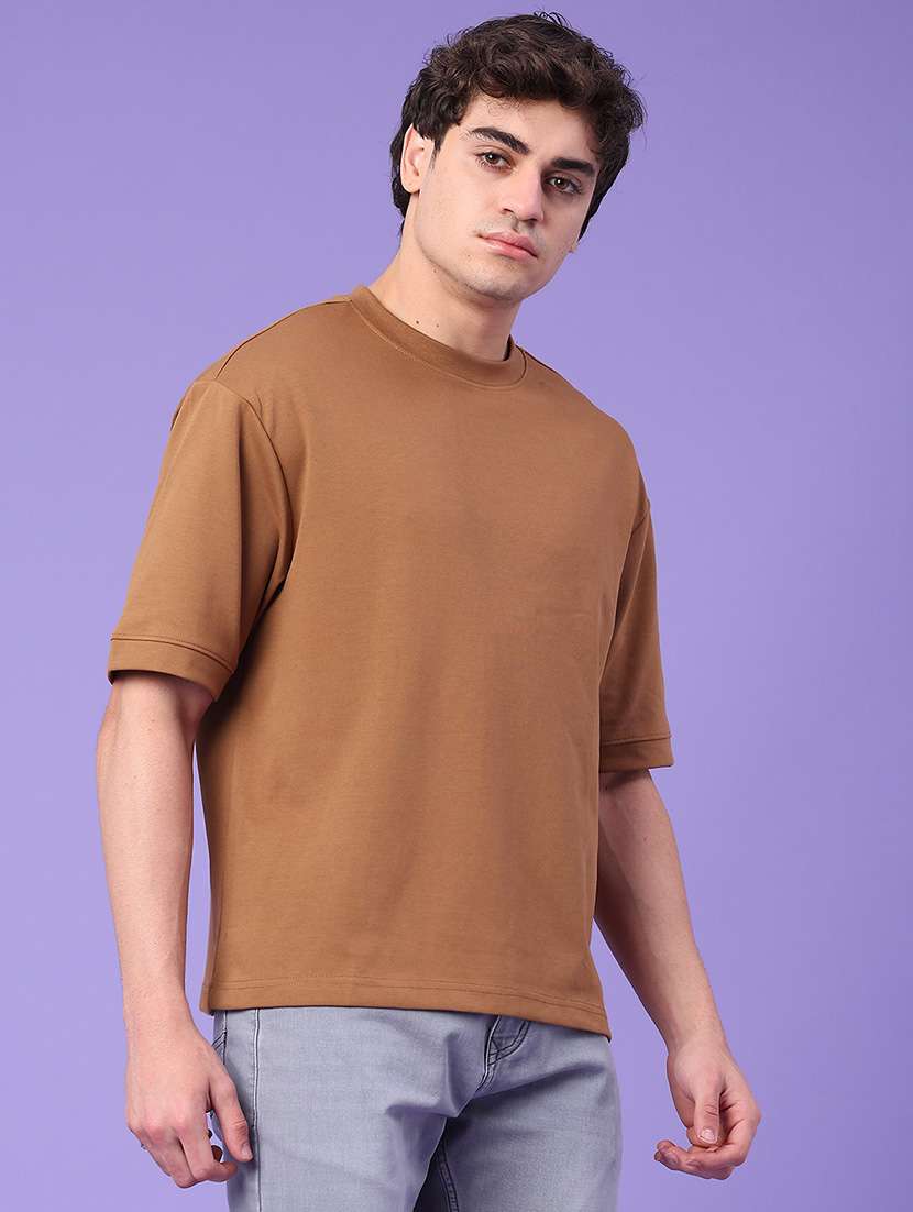men solid short sleeve oversized t-shirt - 22158398 -  Standard Image - 1