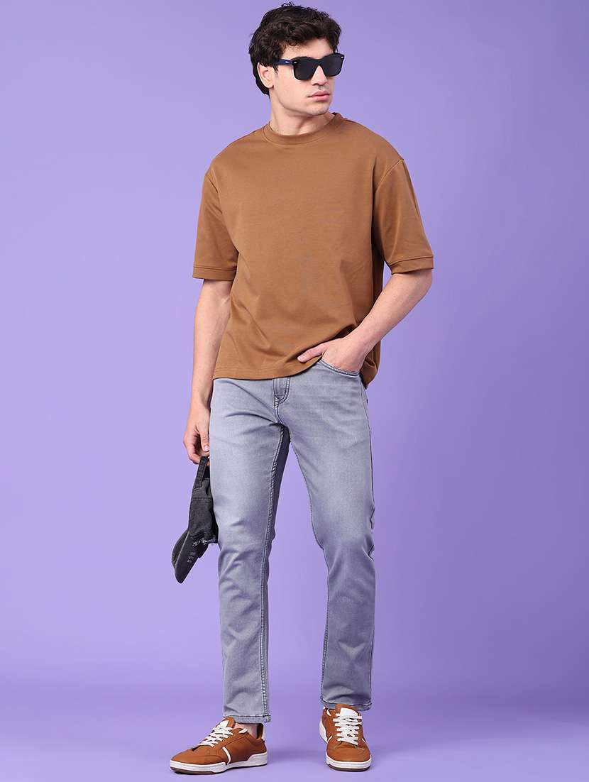 men solid short sleeve oversized t-shirt - 22158398 -  Standard Image - 4