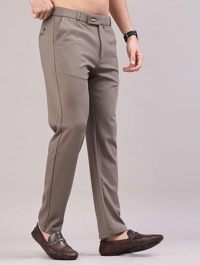 men solid mid rise slim fit casual chino - 22158436 -  Standard Image - 1