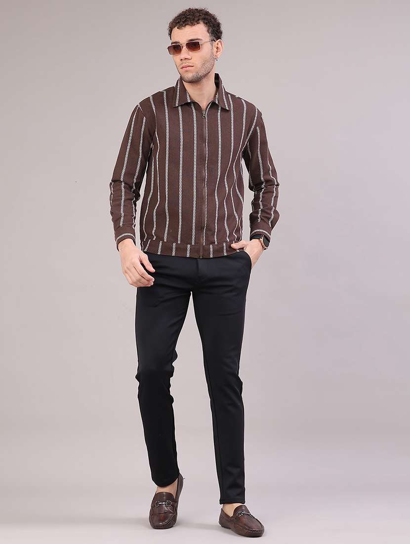 men solid mid rise slim fit casual chino - 22158502 -  Standard Image - 4
