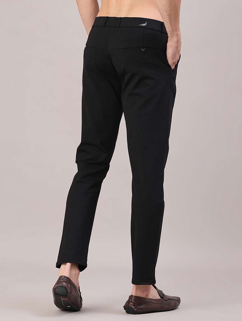 men solid mid rise chinos casual trouser - 22158505 -  Standard Image - 4