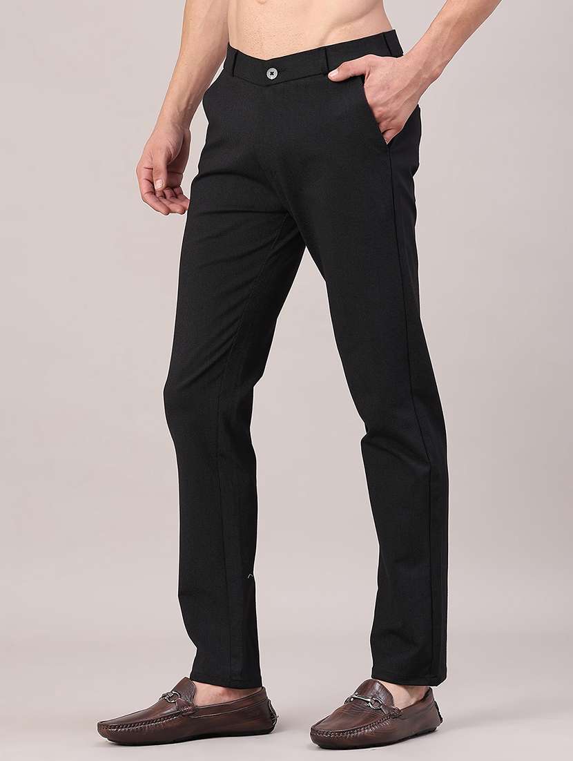 men solid mid rise slim fit chinos  - 22158511 -  Standard Image - 1
