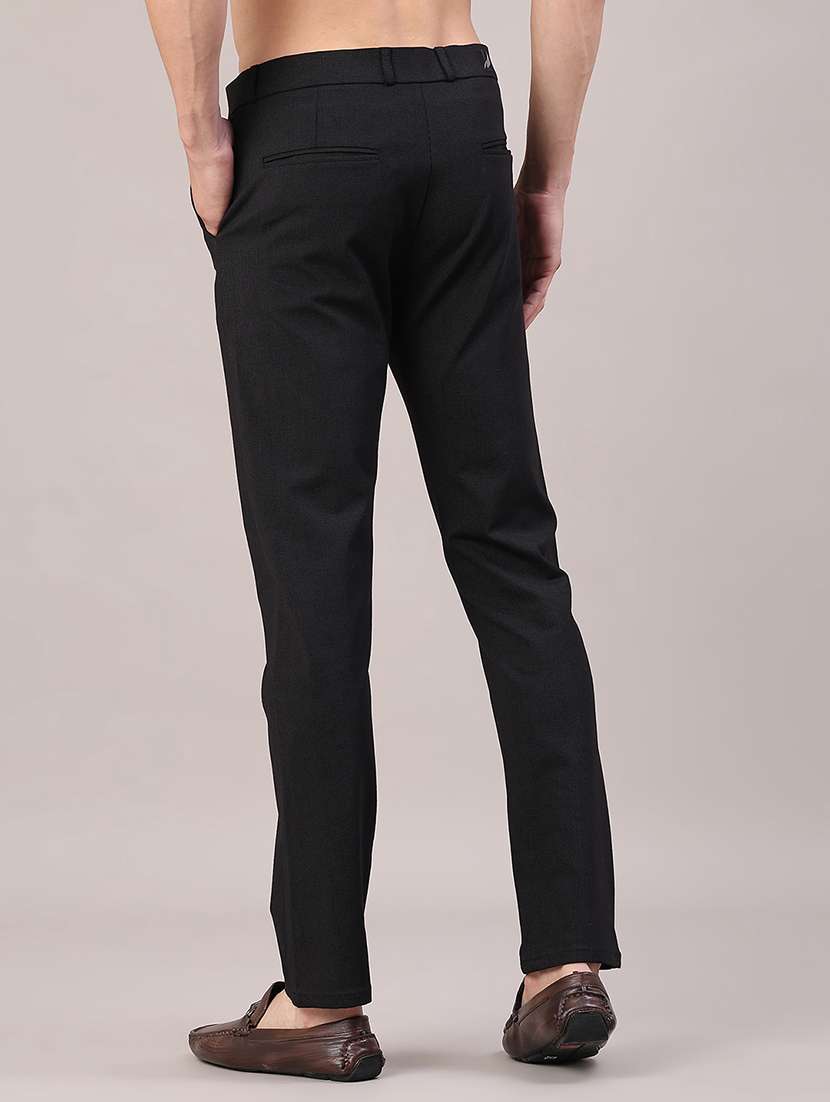 men solid mid rise slim fit chinos  - 22158511 -  Standard Image - 4