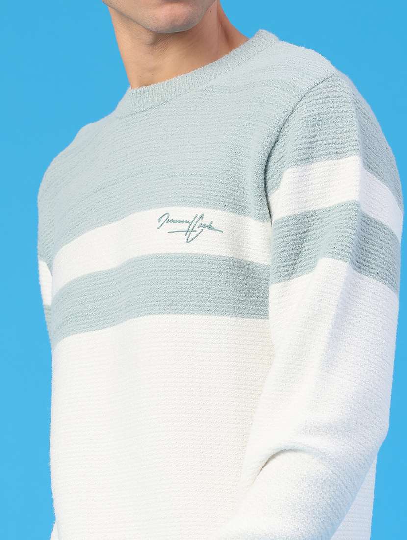 men color blocked long sleeve pullover - 22158531 -  Standard Image - 4