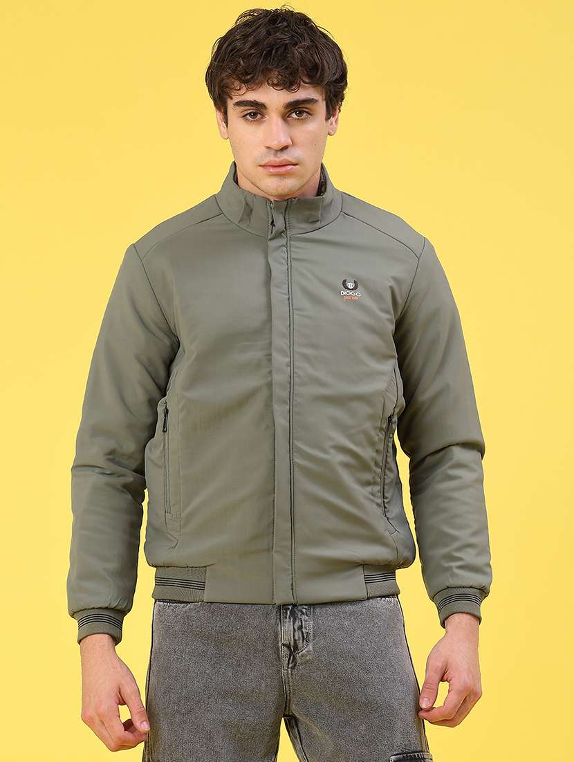 men solid long sleeve puffer jacket - 22158579 -  Standard Image - 1