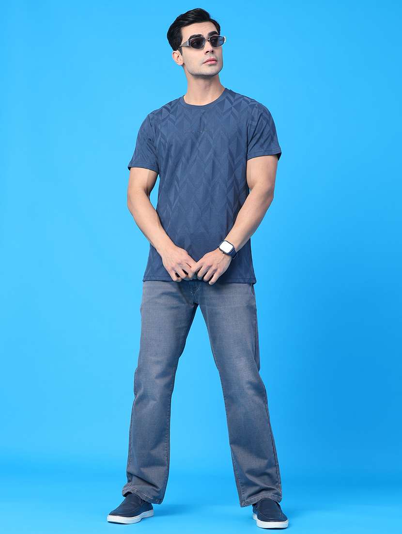 men self design short sleeve regular fit t-shirt - 22158587 -  Standard Image - 4