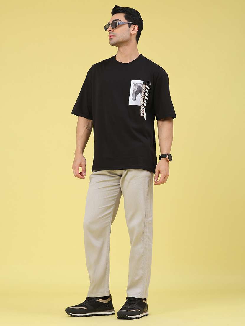 men printed short sleeve loose fit t-shirt - 22158605 -  Standard Image - 4