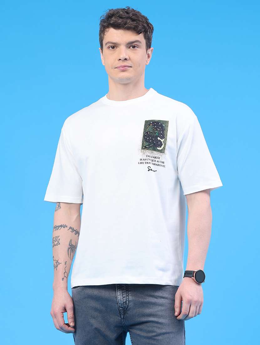 men printed short sleeve regular fit t-shirt - 22158611 -  Standard Image - 4