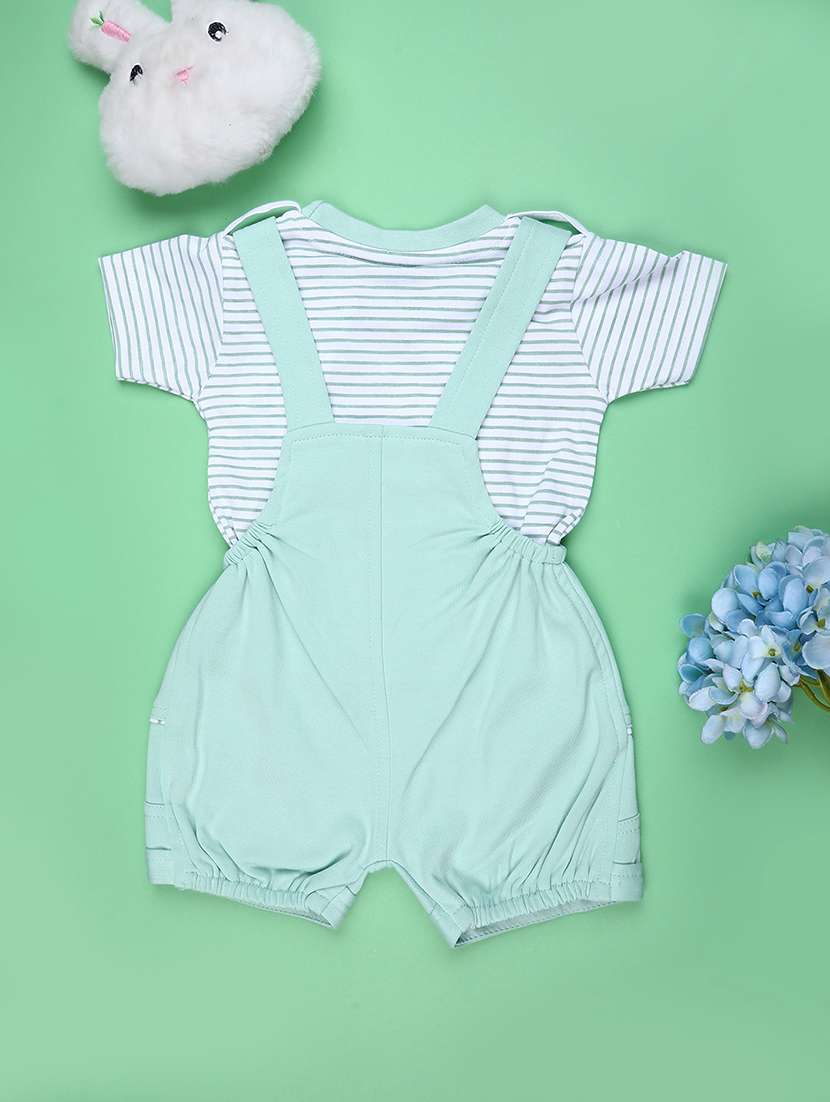 boys printed t-shirt and dungree set - 22159171 -  Standard Image - 1