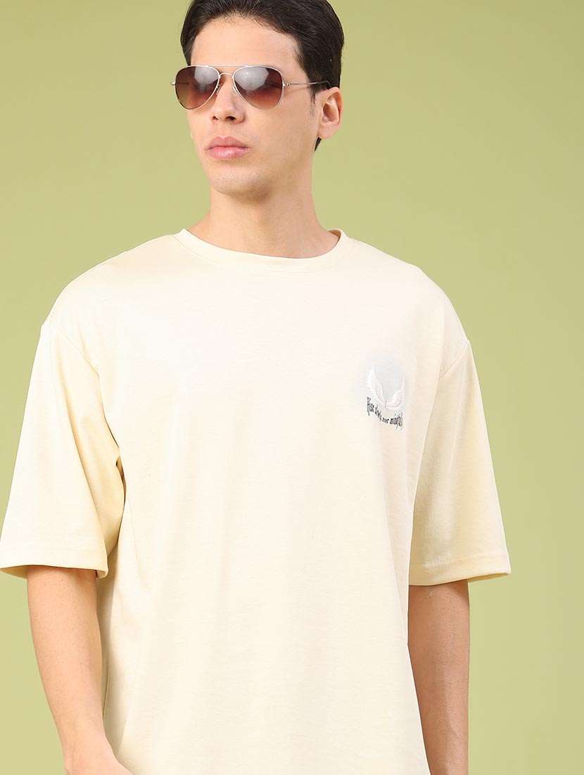 men solid short sleeve oversized t-shirt - 22159175 -  Standard Image - 1